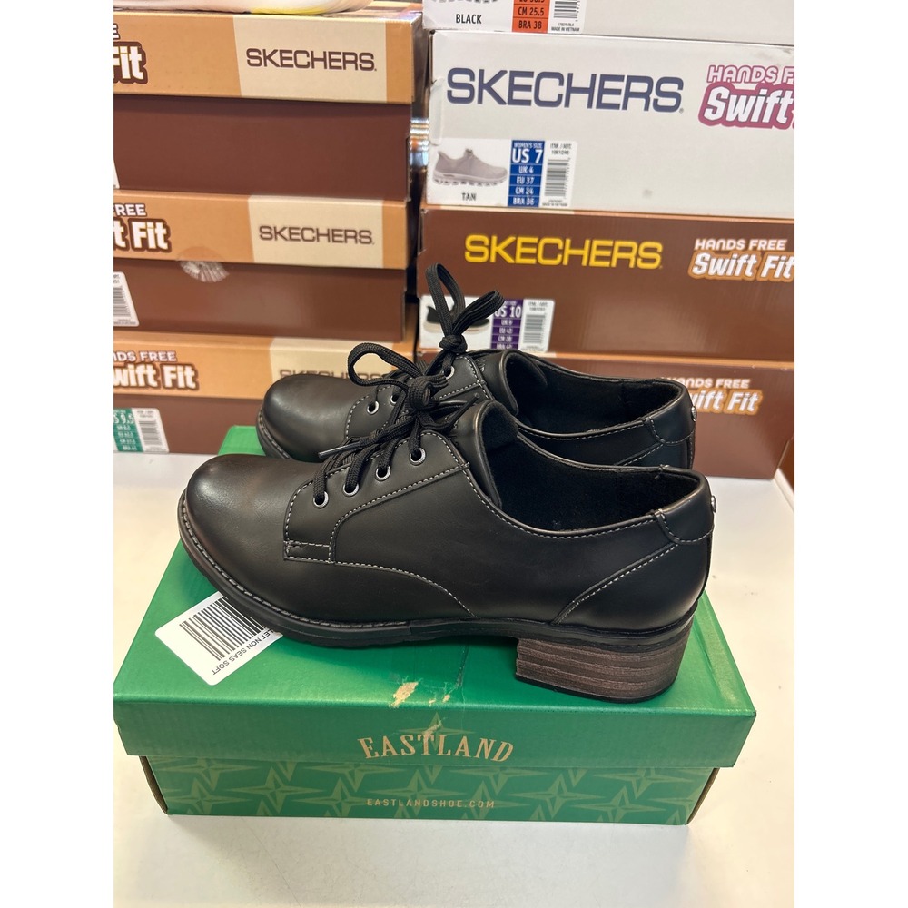 Eastland Trish Oxford Shoes Womens 10 Black Active Memory Foam Lace Up 0656